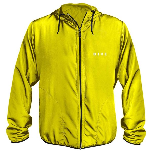 Jaqueta Corta Vento Amarela Masculina WSS Bike II Amarelo