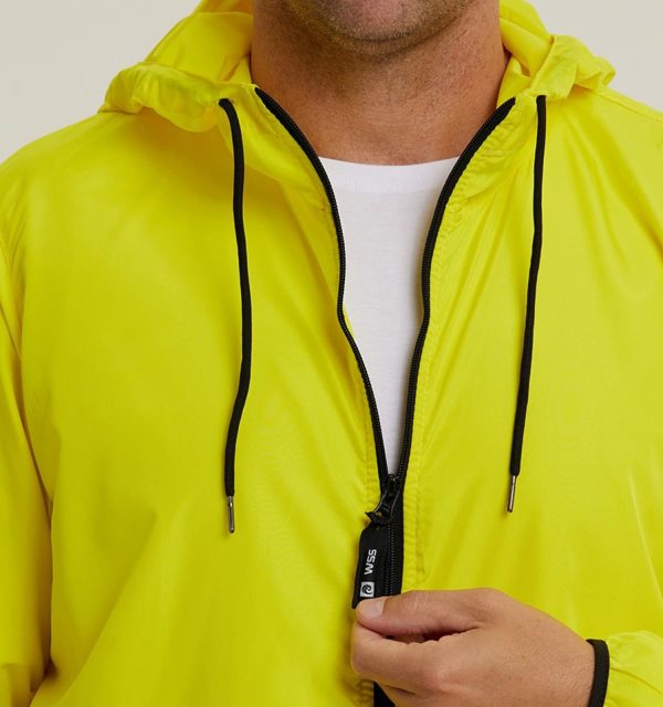 Jaqueta Corta Vento Masculina Amarela WSS Bike Amarelo