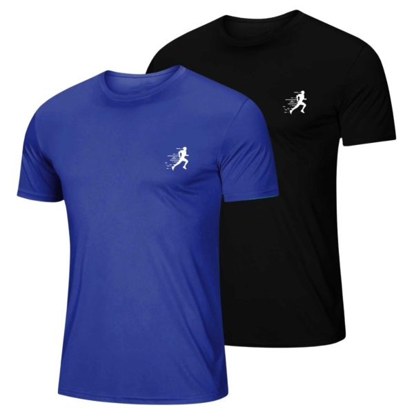 Kit 2 Camiseta Masculina Esportiva Dry Camisa Gola Redonda Corrida