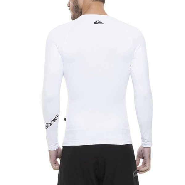 Rashguard Quiksilver Surf All Times Manga Longa Branco