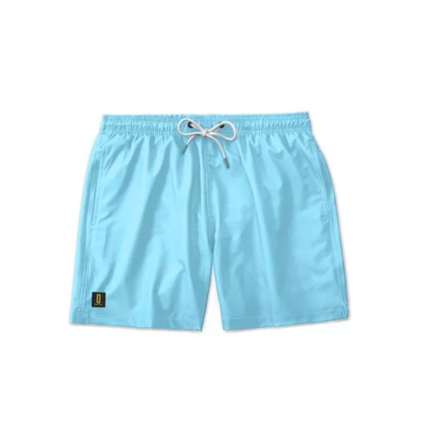 Short Masculino Moda Praia Mauricinho Bermuda Tactel Academia Corrida Azul