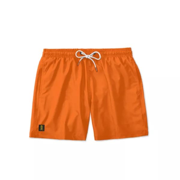 Short Masculino Moda Praia Mauricinho Bermuda Tactel Academia Corrida Laranja