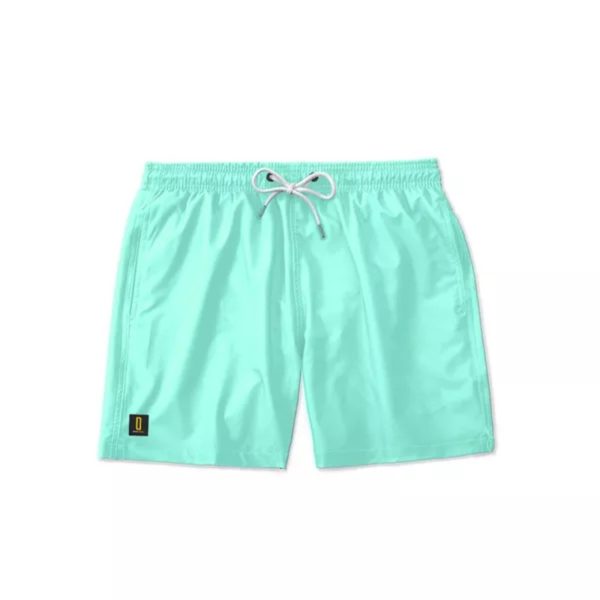 Short Masculino Moda Praia Mauricinho Bermuda Tactel Academia Corrida Verde Agua