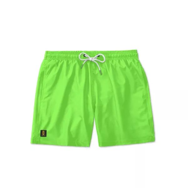 Short Masculino Moda Praia Mauricinho Bermuda Tactel Academia Corrida Verde Limão