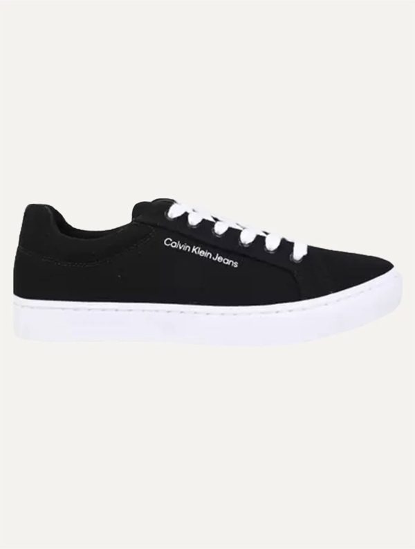 Tênis Calvin Klein Masculino Skate Lona Logo Preto