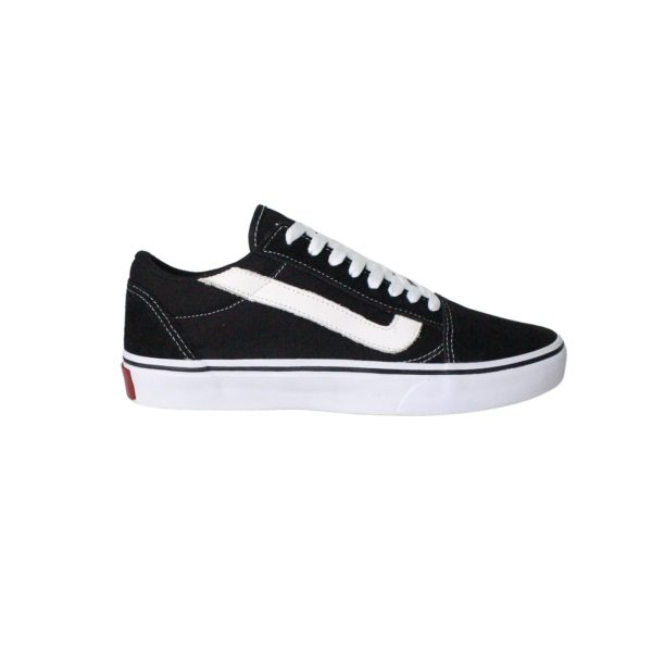 Tênis Life Unissex Old Skate Casual Passeio Masculino Feminino Preto e Branco