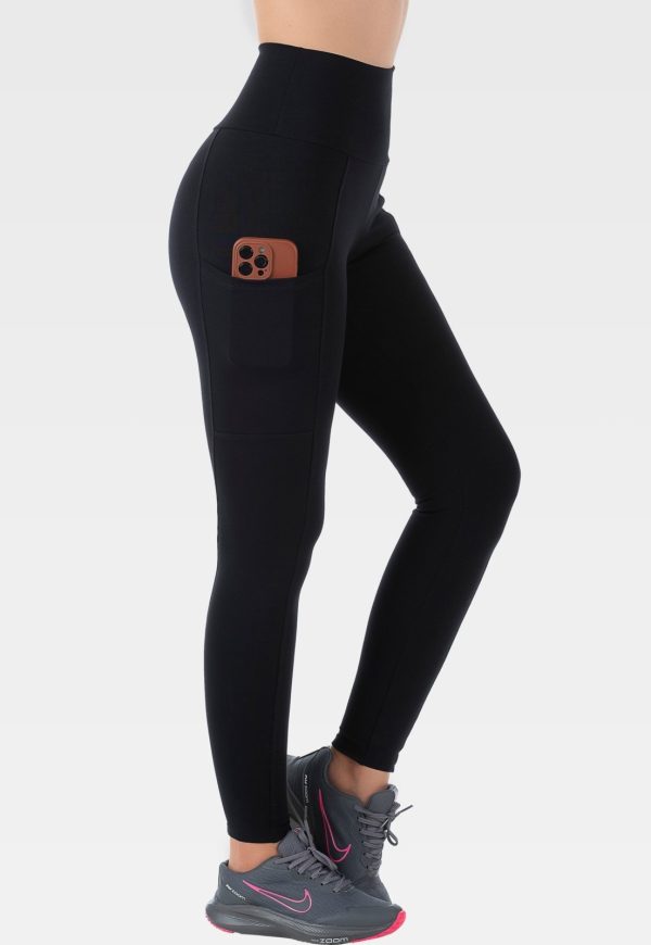 Calça Legging Fitness Suplex Com Bolso Summer Soul Preta