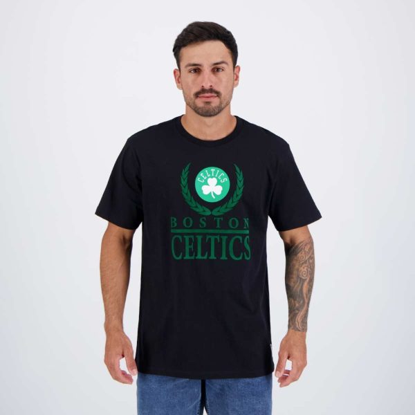 Camiseta NBA Bay Leaf Boston Celtics Preta