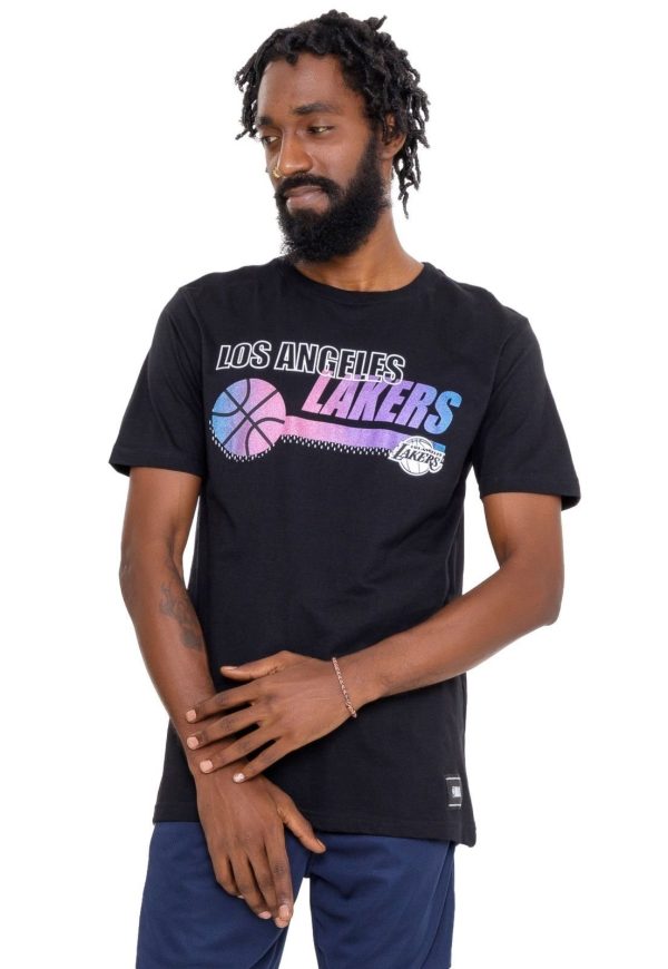 Camiseta NBA Energy On Court Los Angeles Lakers Preta