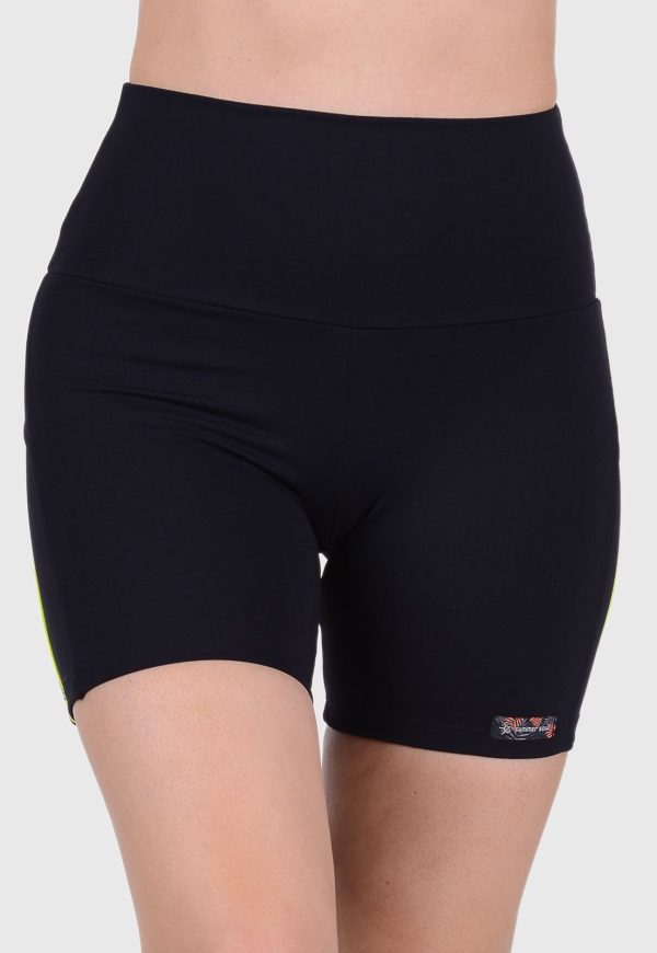 Short Curto Fitness Suplex Cós Alto Summer Soul Preto