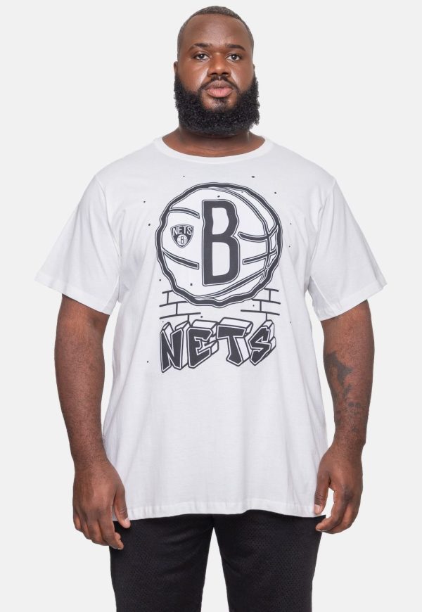 Camiseta NBA Plus Size Top Scorer Brooklyn Nets Branca