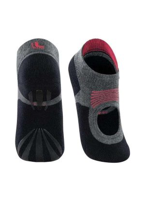 Meia Sapatilha Pilates Lupo Antiderrapante Preto