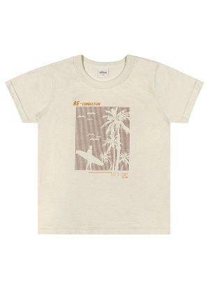 Camiseta Infantil Menino Surf Elian Cinza