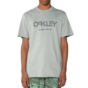 Camiseta Oakley Coral Organic Surf WT25 Masculina Stone Grey