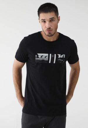 Camiseta Osklen Reta Vintage Surf Preta