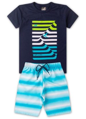Conjunto Menino Surf Way Of Life Kangulu Azul