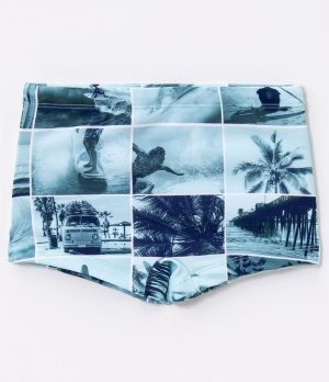 Sunga Infantil Estampa Fotografia Surf - Tam 5 ao 14 anos