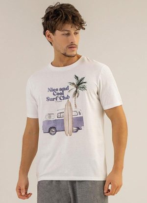 T-Shirt Surf Club Branco