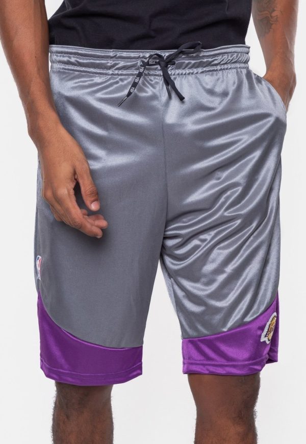 Bermuda NBA Sintética Los Angeles Lakers Grafite Mescla