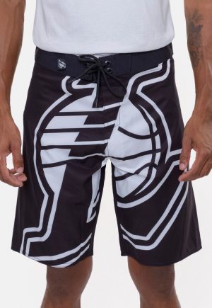 Boardshort NBA Maxi Logo Los Angelels Lakers Preto