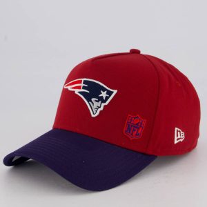 Boné New Era NFL New England Patriots Style 940 Vermelho Escuro