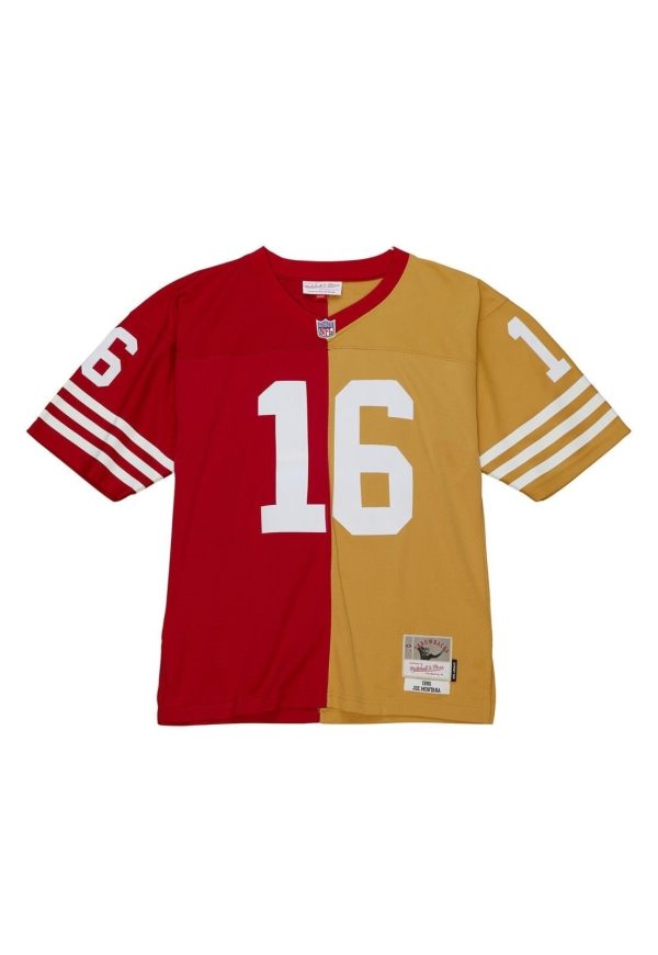 Camisa Mitchell & Ness NFL Split Legacy San Francisco 49ers 1990 Joe Montana Vermelha
