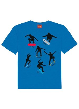 Camiseta Infantil Menino Skate Kyly Azul