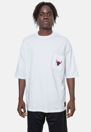 Camiseta NBA Oversize Chicago Bulls Branca