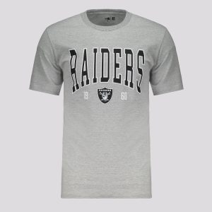 Camiseta New Era NFL Las Vegas Raiders Core I Cinza