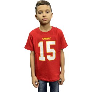 Camiseta Nfl Juvenil Kansas City Chiefs Mahomes Vermelho