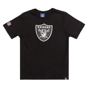 Camiseta Nfl Juvenil Las Vegas Raiders Shield Preto