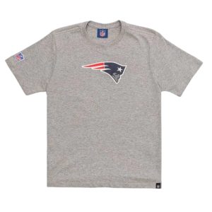 Camiseta Nfl Juvenil New England Patriots Logo Cinza