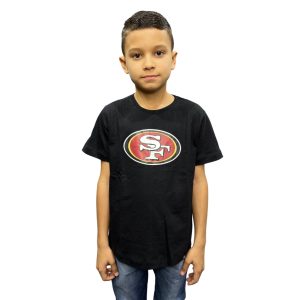 Camiseta Nfl Juvenil San Francisco 49ers Preto