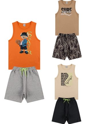 Infantil - Kit 3 Conjuntos Menino Skate