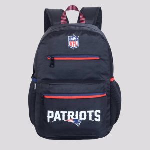 Mochila NFL New England Patriots Esportiva Preta
