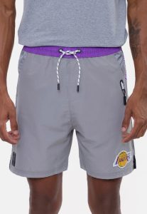 Shorts NBA Volley Los Angeles Lakers Cinza