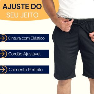 2 Bermudas Dry Fit Masculina KS Short Treino Academia Corrida