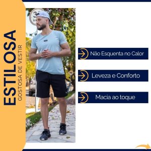 3 Bermuda Academia Tactel com Elastano Short Praia Treino Corrida