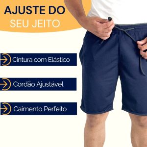 Bermuda Masculina Dry Fit Premium Treino Conforto Academia Corrida