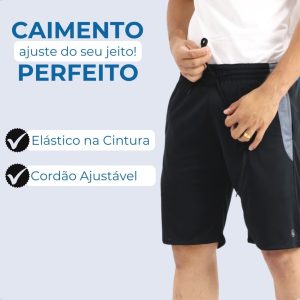 Bermuda Masculina Esporte Dry Fit Short Treino Academia Cross