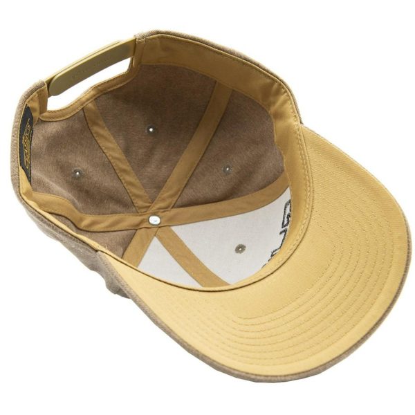 Boné Quiksilver Aba Curva Emb Washing Baseball SM23 Ocre