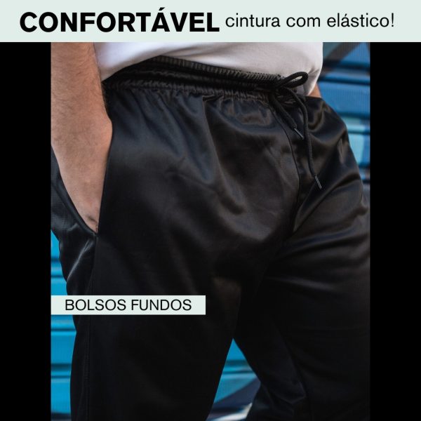 Calça Jogger Plus Size KS Helanca Flanelada Premium Treino Esporte