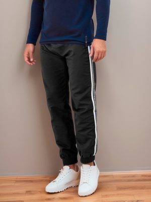 Calça Jogger Tactel Frents Com Listra Lateral Popular Esporte Treino