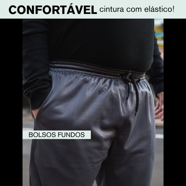 Calça Plus Size Ks Helanca Flanelada Esporte Confortável