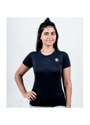 Camisa Esporte Legal Baby Look Solutio Uv45 Feminina Preto