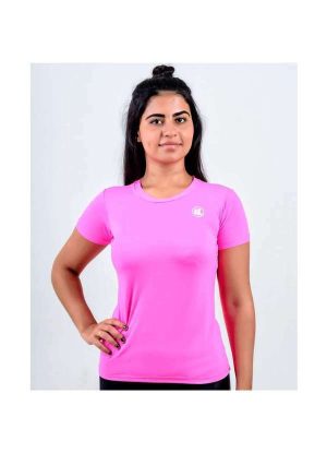 Camisa Esporte Legal Baby Look Solutio Uv45 Feminina Rosa