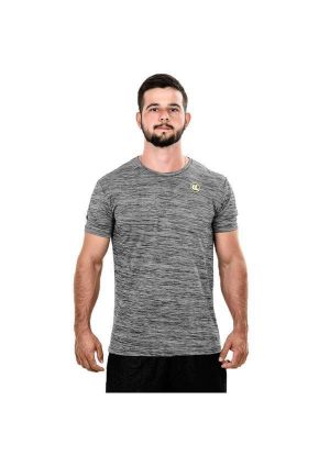 Camisa Esporte Legal Rajada Plank Masculina Cinza