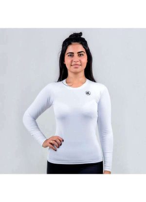 Camisa Esporte Legal Térmica Poliamida Feminina Branco