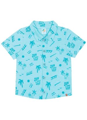 Camisa Sun & Surf Meninos Azul