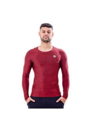 Camisa Térmica Esporte Legal Luar Manga Longa Masculina Vermelho